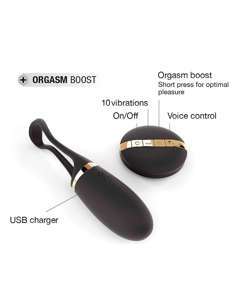 Dorcel - Secret Delight - Vibrerend Ei - Met Voice Control - Zwart-Laced-up.nl