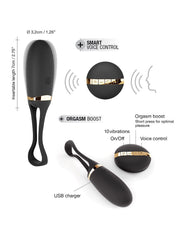 Dorcel - Secret Delight - Vibrerend Ei - Met Voice Control - Zwart-Laced-up.nl