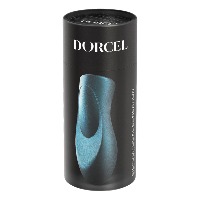 Dorcel - Sili-Cup - Dual Sensation Masturbator - Siliconen - Blauw Metallic-Erotiekvoordeel.nl