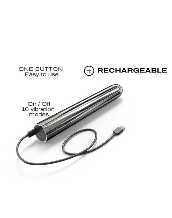 Dorcel - Silver Star 2.0 - Klassieke Vibrator - Zilver-Laced-up.nl