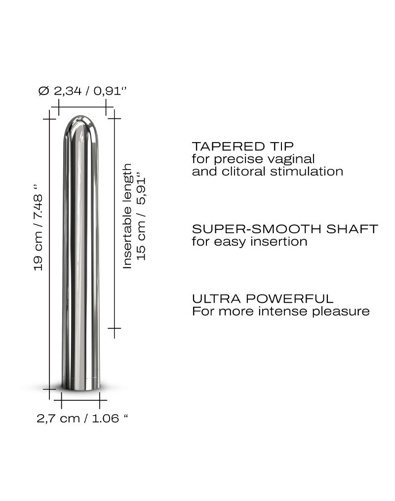 Dorcel - Silver Star 2.0 - Klassieke Vibrator - Zilver-Laced-up.nl