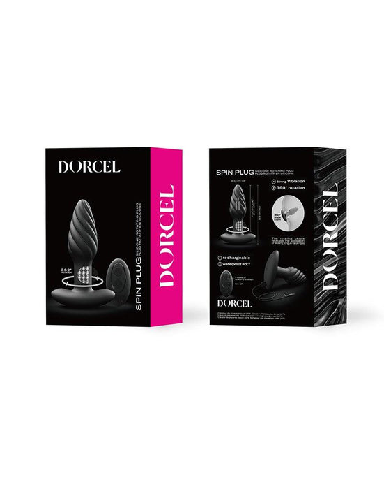 Dorcel - Spin Plug - 360 Graden Roterende Vibrerende Anaal Plug - Zwart-Laced-up.nl