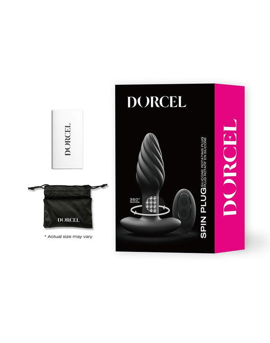 Dorcel - Spin Plug - 360 Graden Roterende Vibrerende Anaal Plug - Zwart-Laced-up.nl