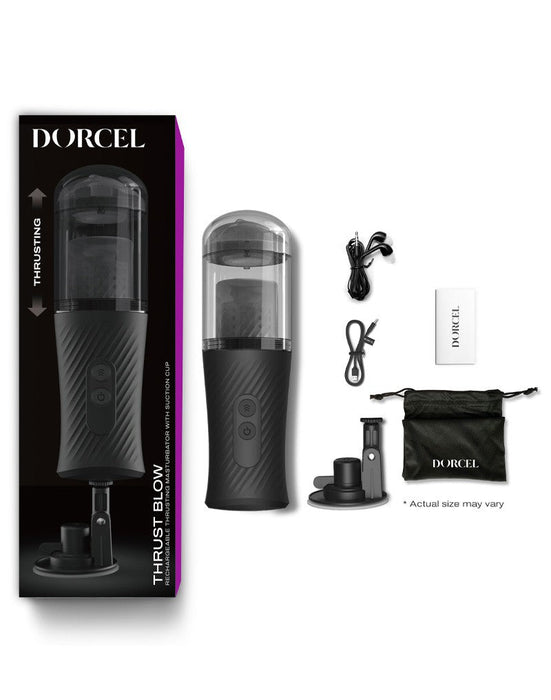 Dorcel - Thrust Blow - Automatische Stotende Masturbator - Zwart-Laced-up.nl