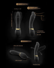 Dorcel - Tenderspot - Flexibele G-spot Vibrator - Zwart-Laced-up.nl