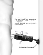 Dorcel - Thrust Blow Pro - Automatic Thrusting Masturbator - Black-Laced-up.nl