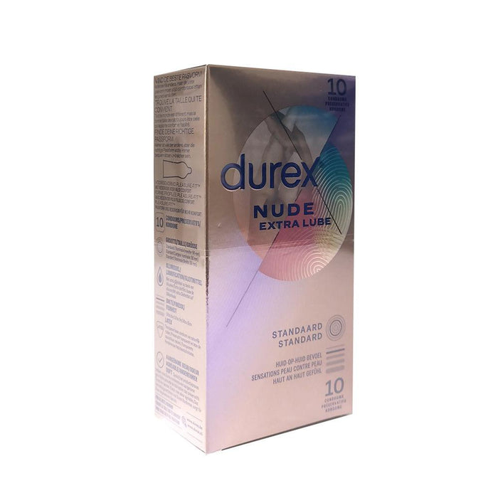 Durex - Condooms Nude Extra Lube - Ultradun - Met extra glijmiddel - 10 stuks-Laced-up.nl