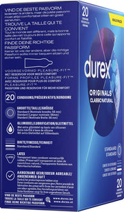 Durex Originals Classic Natural - Condooms - 20 stuks-Erotiekvoordeel.nl