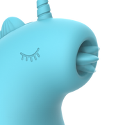 ER - Snowflake Unicorn - Clitoris Vibrator met Likkende Tong - Blauw-Erotiekvoordeel.nl