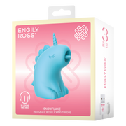 ER - Snowflake Unicorn - Clitoris Vibrator met Likkende Tong - Blauw-Erotiekvoordeel.nl