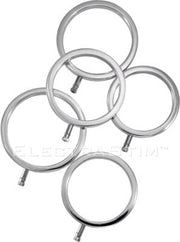 ElectraStim - Electrosex - Electra Rings - Massief Metalen Cockringen Set - 5 maten-Laced-up.nl