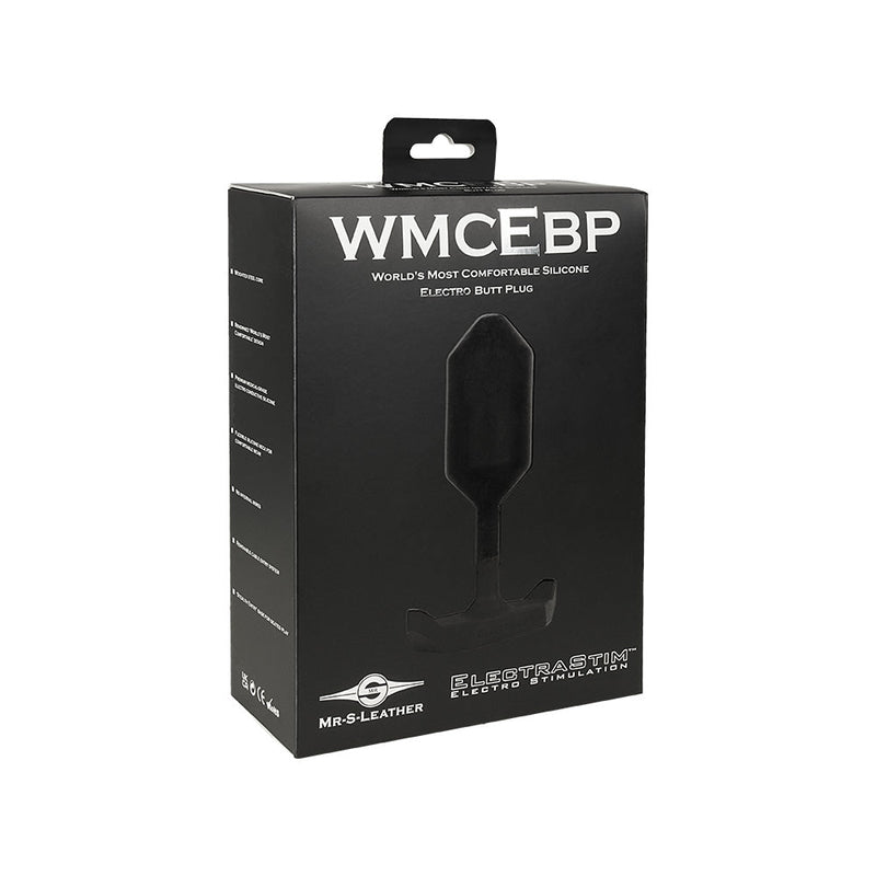 ElectraStim - Electrosex - Mr. S Leather Electro Buttplug - Zwart-Laced-up.nl