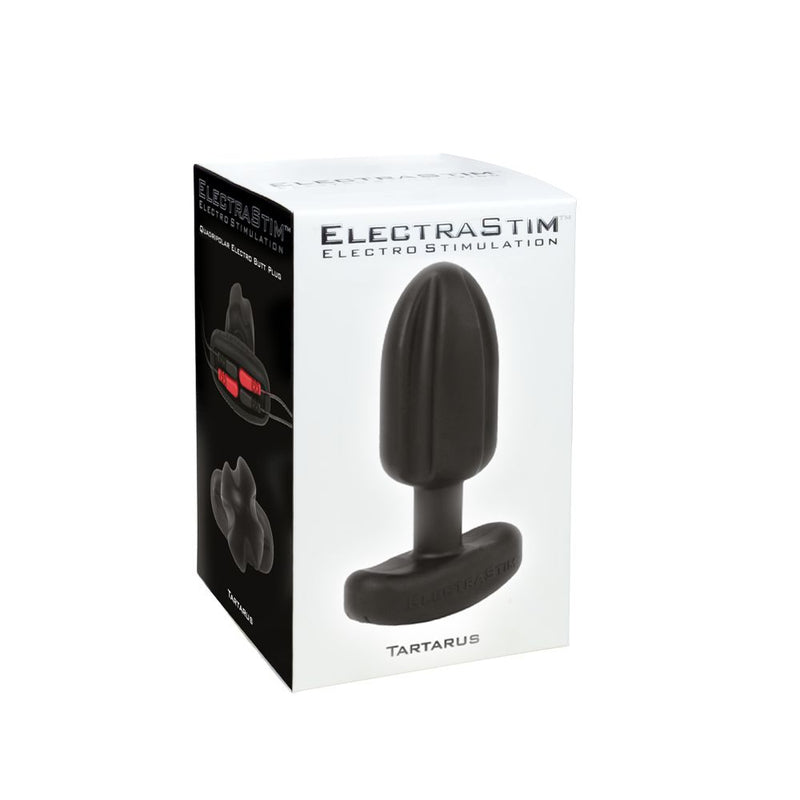 ElectraStim - Electrosex - Tartarus Quadripolar Buttplug - Zwart-laced-up.nl