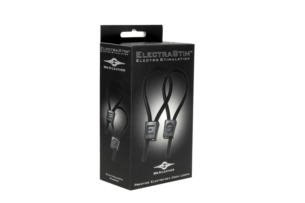 ElectraStim x Mr S Leather Prestige ElectraLoops - Zwart - Penisringen - 2 stuks-Laced-up.nl