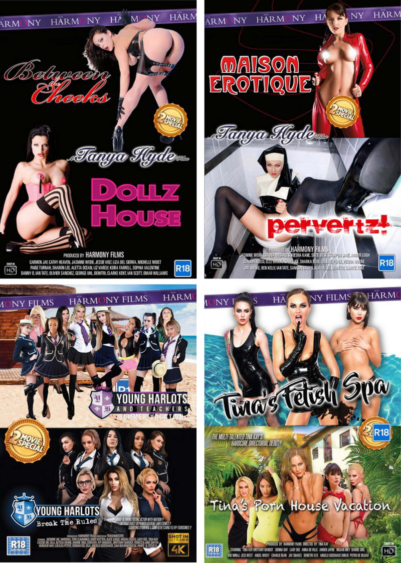 Erotische DVD - Harmony - Set van 8 DVD's - Pack D-Erotiekvoordeel.nl