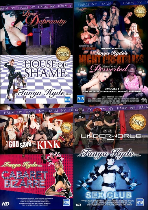 Erotic DVD - Harmony - Set of 9 DVDs - Pack A-Laced-up.nl
