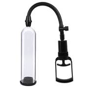 Essentials – Penis Pump met Sleeves – 21 cm – Transparant/Zwart-Erotiekvoordeel.nl