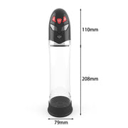Essentials - Ultraman Auto Hydro Pump - 31 cm - Transparant/Zwart-Erotiekvoordeel.nl