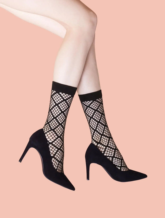 Fiore - Lago - Kousjes - 8 denier - one size - Zwart-Laced-up.nl