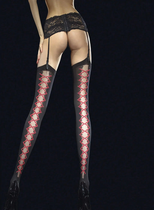 Fiore - Valentis - Kousen - 40 denier - Zwart-Laced-up.nl