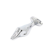 Kiotos - Fist Buttplug Aluminium Met Lichtblauwe Siersteen-Laced-up.nl