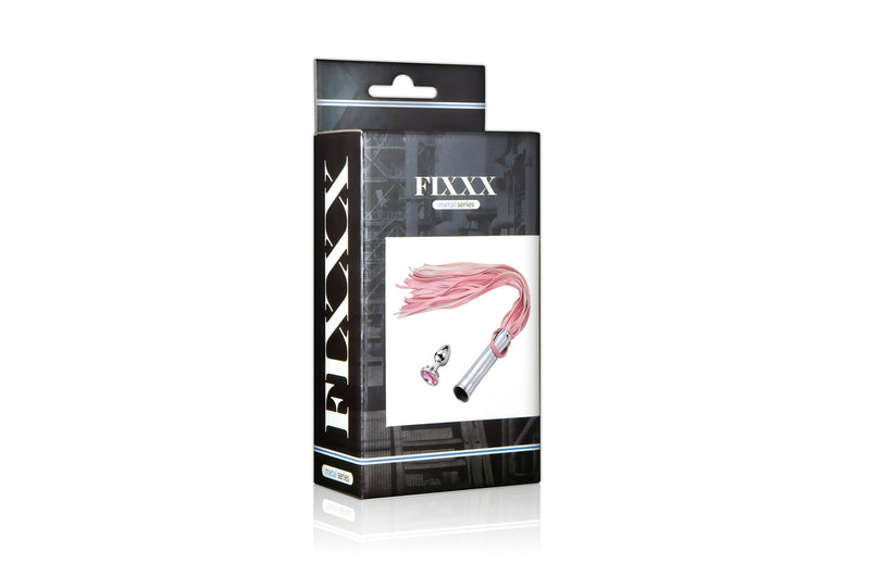 Fixxx - Aluminium Flogger met Verborgen Buttplug - Roze-Laced-up.nl