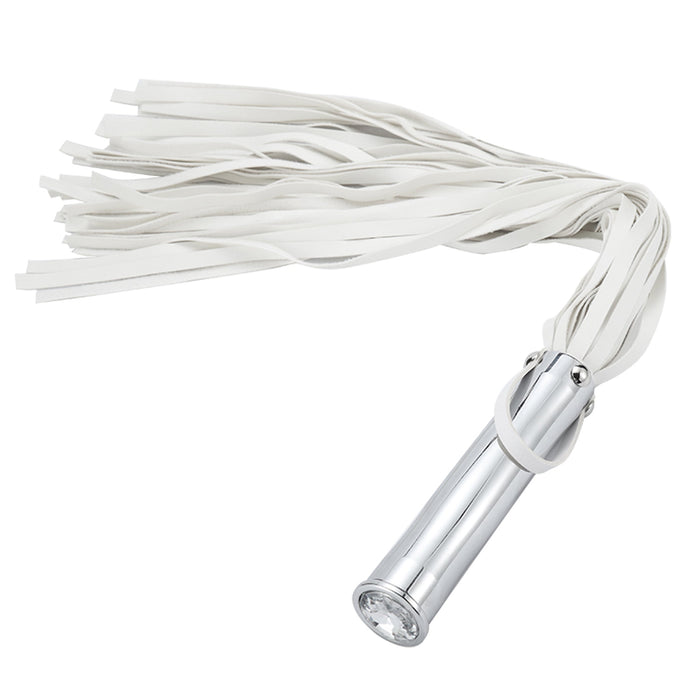 Fixxx - Aluminium Flogger met Verborgen Buttplug - Wit-Laced-up.nl