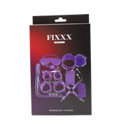 Fixxx - BDSM Bondageset - Gevoerd met Bont - Paars-Erotiekvoordeel.nl