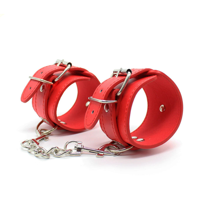 Fixxx - BDSM Set - 9 delen - PU-Leer - Rood-Laced-up.nl