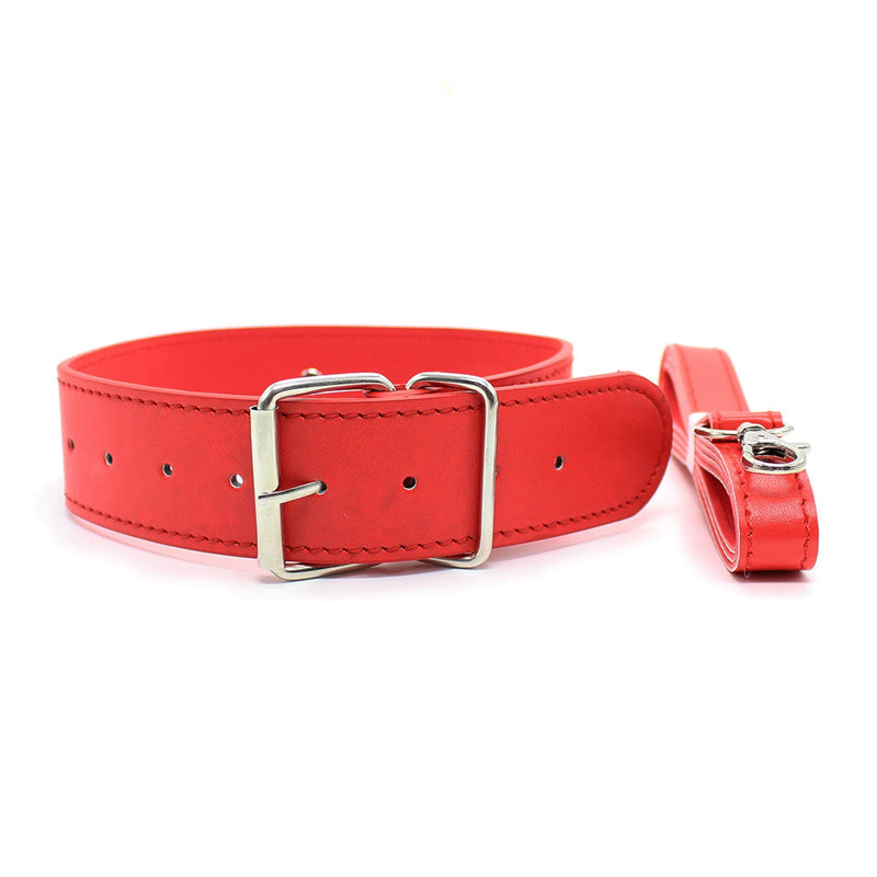 Fixxx - BDSM Set - 9 delen - PU-Leer - Rood-Laced-up.nl