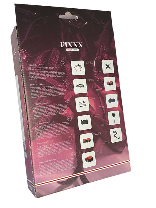 Fixxx - BDSM Set - #ListenTight - 11 delen - Zwart/Rood-Laced-up.nl