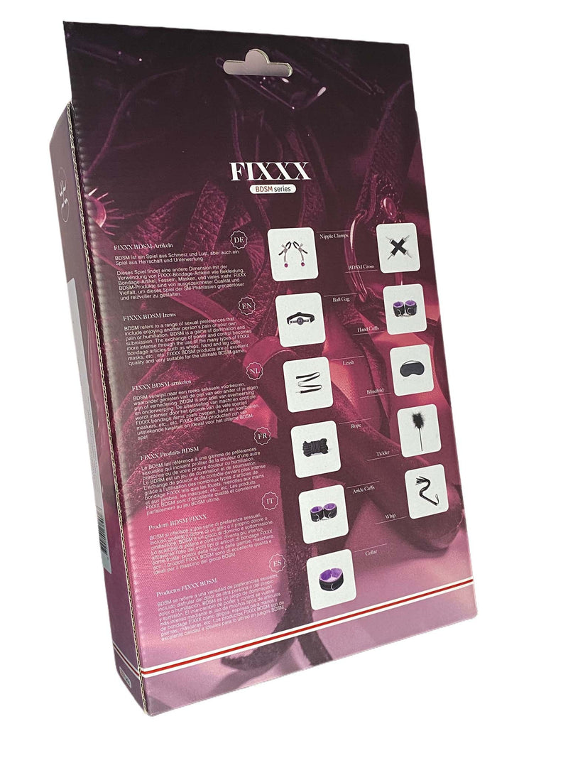 Fixxx - BDSM Set - #PurpleHaze- 11 delen - Zwart/Paars-Laced-up.nl