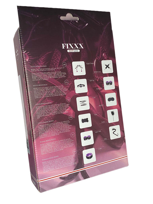 Fixxx - BDSM Set - #PurpleHaze- 11 delen - Zwart/Paars-Laced-up.nl