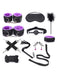 Fixxx - BDSM Set - #PurpleHaze- 11 delen - Zwart/Paars-Laced-up.nl