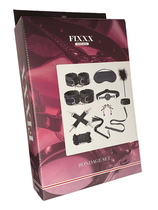 Fixxx - BDSM Set - #WannaPlay- 11 delen - Zwart-Laced-up.nl