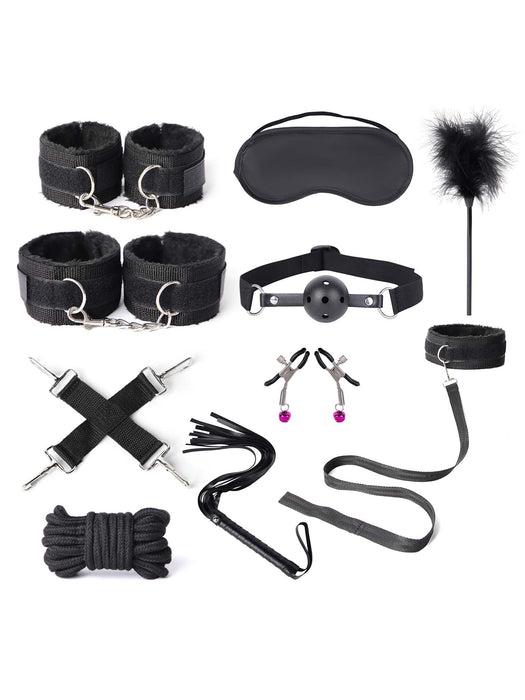 Fixxx - BDSM Set - #WannaPlay- 11 delen - Zwart-Laced-up.nl