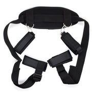 Fixxx - Bondage Set with Spreader Straps and Ankle Cuffs - Black - Laced-up.nl