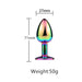 Fixxx - Bunny Tail Buttplug - Lengte 71 mm - Diameter 78 mm - Rainbow-Laced-up.nl