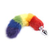 Fixxx - Buttplug met Vossenstaart - Lengte 45 cm - Diameter Plug 28 mm - Rainbow-Laced-up.nl