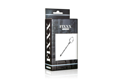 Fixxx - Catheter Penis Plug met 3 Kralen en Ring - RVS - Zilver-Laced-up.nl