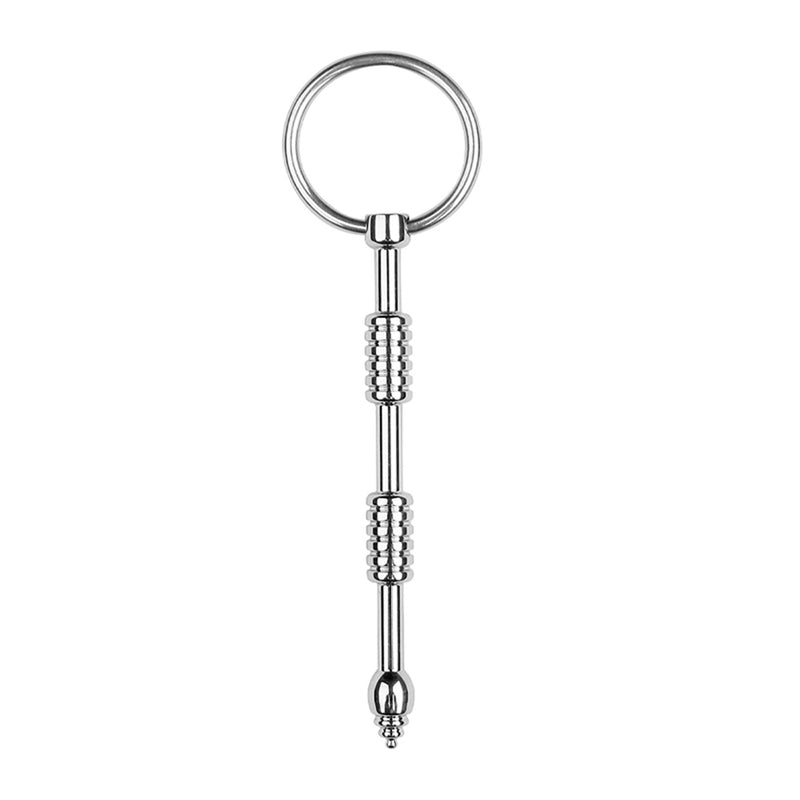 Fixxx - Cathether Penis Plug met Ribbels - RVS - Zilver-Laced-up.nl