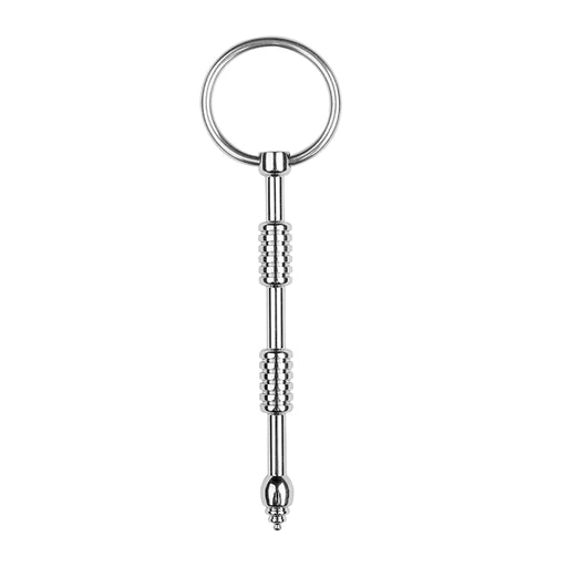 Fixxx - Cathether Penis Plug met Ribbels - RVS - Zilver-Erotiekvoordeel.nl