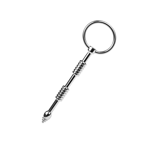 Fixxx - Cathether Penis Plug met Ribbels - RVS - Zilver-Laced-up.nl