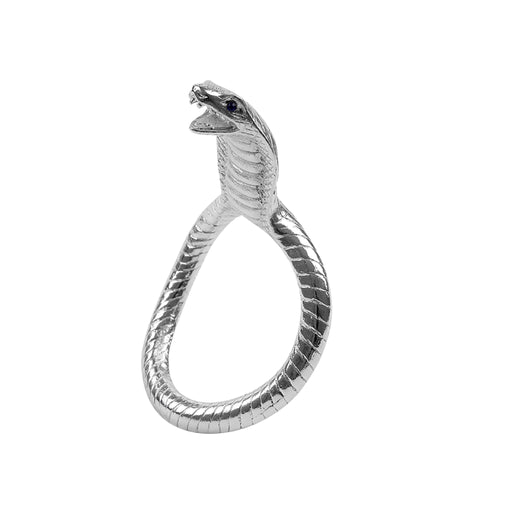 Fixxx - Anneau pénien Cobra Head - Argent - Diamètre intérieur 50 mm - Laced-up.nl