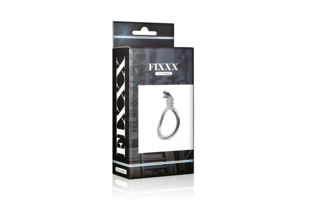 Fixxx - Cobra Head Cockring - Zilver - Binnendiameter 50 mm-Erotiekvoordeel.nl