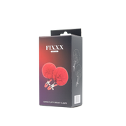 Fixxx - Fluffy Pompom Nipple Clamps - Red-Laced-up.nl