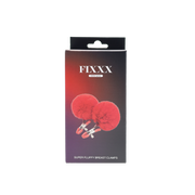 Fixxx - Fluffy Pompom Nipple Clamps - Red-Laced-up.nl