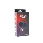 Fixxx - Fluffy Pompom Nipple Clamps - Black - Laced-up.nl