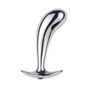 Fixxx - Gebogen Prostaat Plug met Zwart Siersteentje - Aluminium - Diameter 34 mm-Laced-up.nl