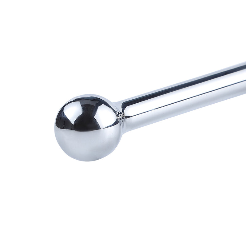 Fixxx - Geribbelde Aluminium Buttplug Poker met Handvat - Zilver-Laced-up.nl